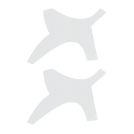 Beard Shaping Styling Tool, Portable Safe 2 Set Compact Size Contour Beard Guide Template Outliner with Pencils for Home (Transparent)