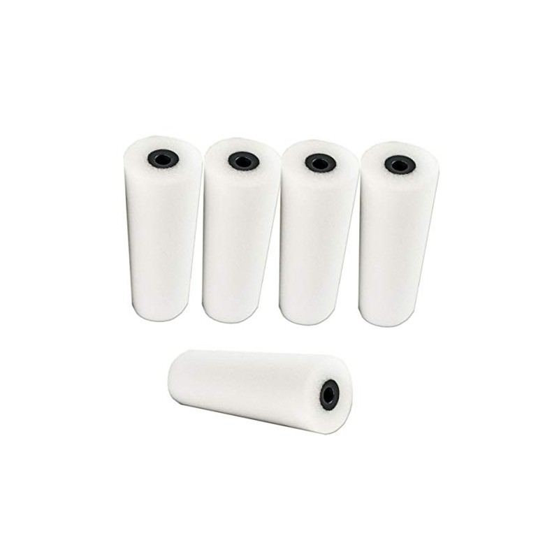 5 PIECES, FINE FOAM ROLLER STRAIGHT KERN 15 mm UPHOLSTERY