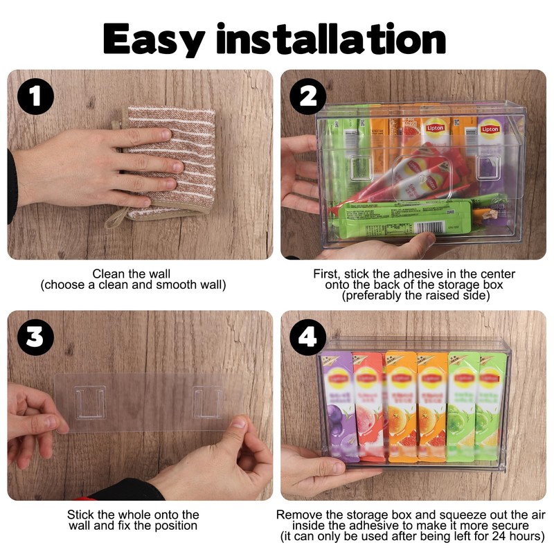 Rainmae Dishwasher Detergent Pod Holder Clear Acrylic Wall Mounted Large