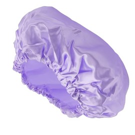 VOCOSTE Shower Cap Hair Cap Double Layer Waterproof Reusable Bath Spa SPA Face Wash Purple