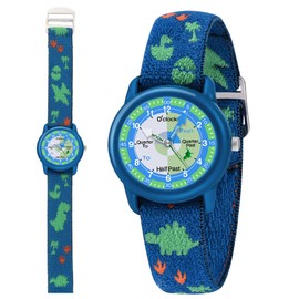 Kids Watch with Elastic Fabric Strap, Waterproof Analog Watch for Kid Ages 3-12 | Kids First Watches | Fun Learning Timepiece | Ideal Gift for Toddler & Children