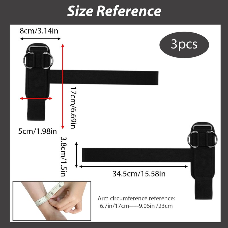 2pcs Lifting Straps and 1pcs Sports Towel, Anti-Slip Weightlifting Wrist