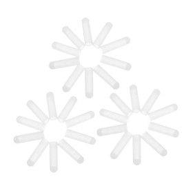 TEHAUX 30pcs Rod Sleeves for File Cabinets and Wardrobes Durable Storage Easy Installation for Organizing Files and Belongings