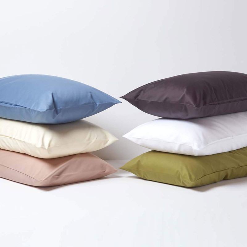 HOMESCAPES 1000 Thread Count Egyptian Cotton Cream Oxford Size Pillowcase