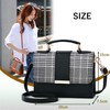 PIENSE Women's Mini Shoulder Bag Handbag 2-Way Small Plaid PU