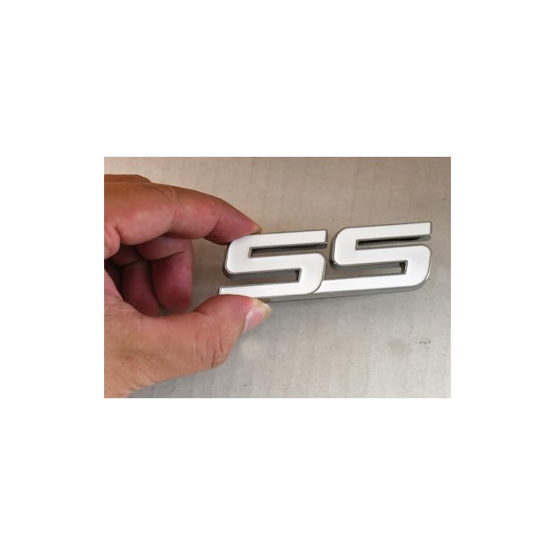 1Pc Metal SS Front Door SS Emblem Car Badge Sticker