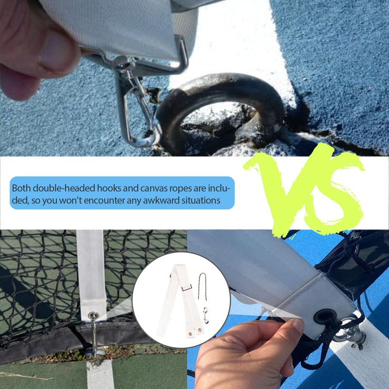 Tennis Net Center Straps Heavy Duty,Pickleball Lines Premium Polyester Fiber