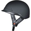 Raider 26-619-16 Unisex-Adult Motorcycle Half Helmet (Matte Black, X-Large)