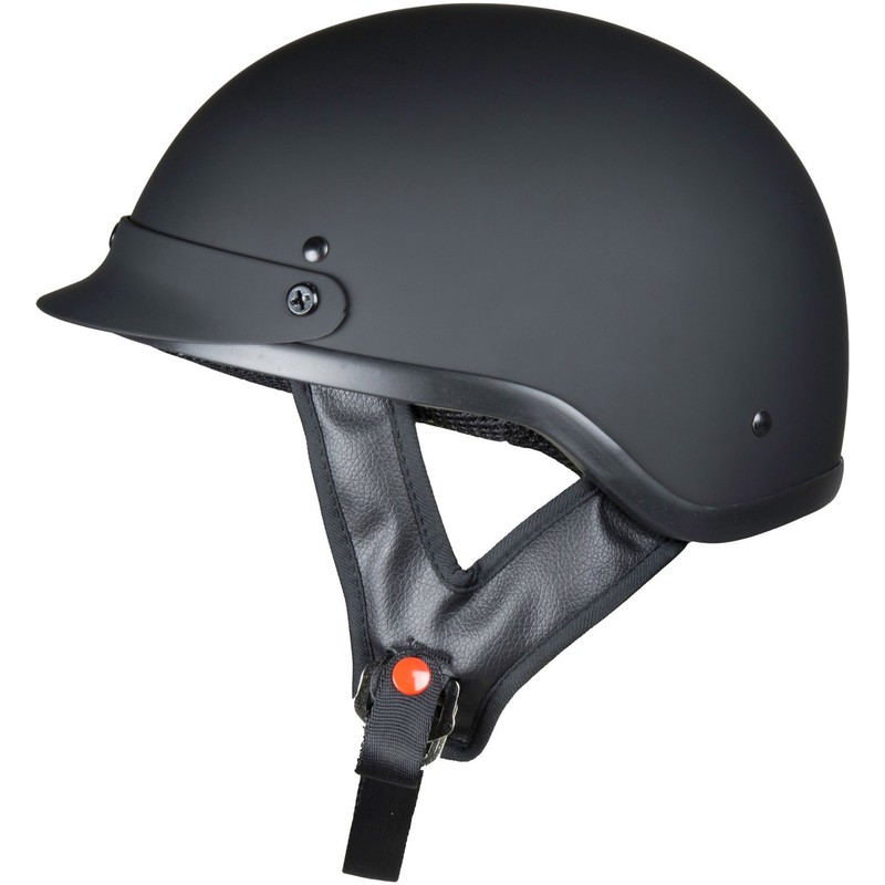 Raider 26-619-16 Unisex-Adult Motorcycle Half Helmet (Matte Black, X-Large)