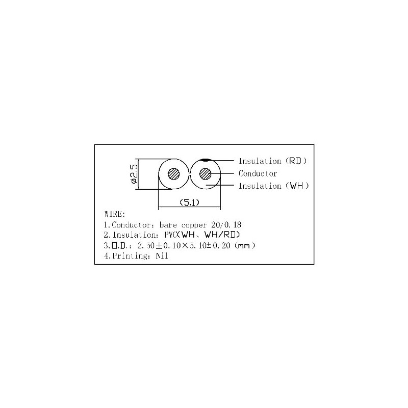 Fuji Parts C-077 Speaker Cable (tip rose-tips), 16.4 ft (5