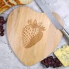 'Strawberry' Wooden Heart Shaped Chopping/Cutting Board (WB00074388)