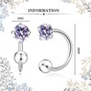 VDKIDKT Tiny 3mm Birthstone Earrings for Women Teen Girls Small