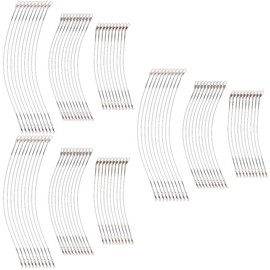 BESPORTBLE 90pcs Fishing Leaders Wire Fishing Lines with Swivels for Freshwater Lengths for Bass Carp and More