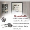 1set Glass Door Lock Sliding Door Lock Terrarium Lock for