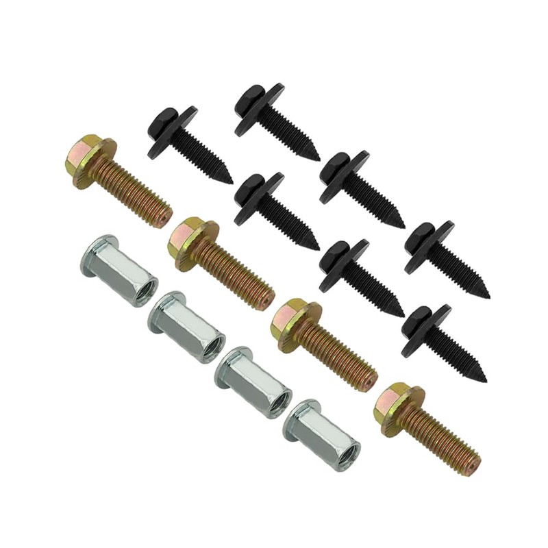 UINIEBOOM Steel Front Bumper Skid Plate Bolts Nutserts Rivet Nuts