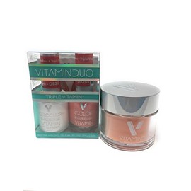 New Triple Vitamin Dip Power (2oz) and Gel & Polish Color Set - VD820 Tea Rose