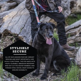 Wolfgang Heavy Duty Dog Leash, Pull-Tested to Over 800 lbs for Walking & Training, DigitalDog Print, Large