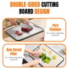 Titanium Cutting Board for Kitchen – Double-Sided, Juice Groove, Non-Slip,