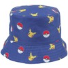 Difuzed Men's Pika & Pokeball All-Over Floppy Hat, Blue, One