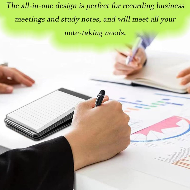 4 Pcs Small Pocket Notepad, Mini Notebook Set Includes 1