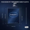 Paquete de 25 fundas rígidas para tarjetas de 3x4 pulgadas