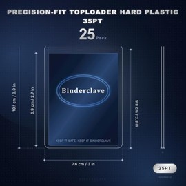 Paquete de 25 fundas rígidas para tarjetas de 3x4 pulgadas y 35 PT