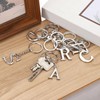 PATIKIL Initial Letter Keychain, Letter T Key Chain DIY Pendant