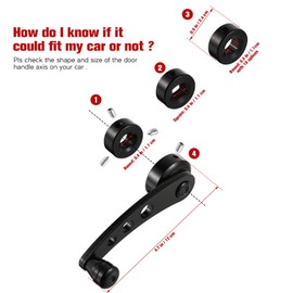 Veemoon 1 Window cranks Set Car Window Handle Aluminum Alloy Window Crank Handle Universal Car Window Handle Replacement Door Accessories- Casement Window Crank Handle（4.3 x 1.7 x 1.46 inch