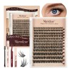 Pestañas Extensions Kit 144 Piezas H03 Curvatura D 8-18 Mm