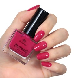 alessandro Hybrid Varnish Cherry Lady - Strong Raspberry Red - In Just 3 Steps - Perfect Nails without LED - Lasts up to 10 Days! 8 ml