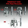 PVC Pipe Threader 3PCS Set, Internal & External Threading Tool