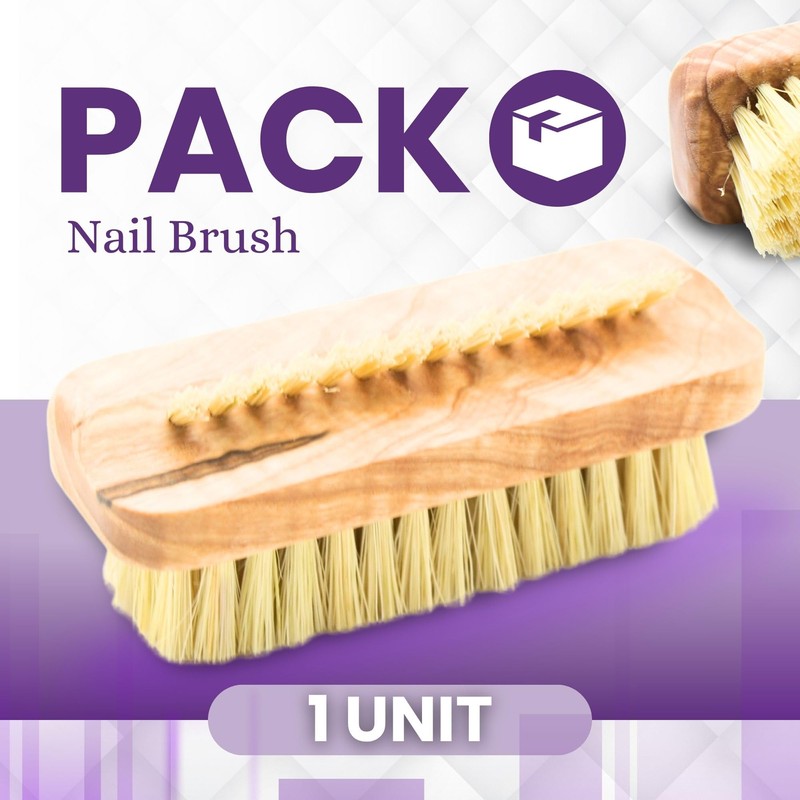 DOJA Barcelona Nagelbürste Holz mit Kompaktem Portables Design - Einfache