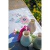 Vervaco Pastel Flowers Table Runner Kit