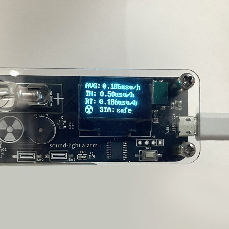 USB Nuclear Radiation Detector Portable Radiation Dosimeter Digital Geiger Counter