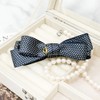 Burnaby Navy Dot 2-tier Ribbon Banana Pin / 버나비 네이비
