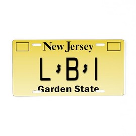 CafePress LBI NJ Tag Giftware Aluminum License Plate, Front License Plate, Vanity Tag