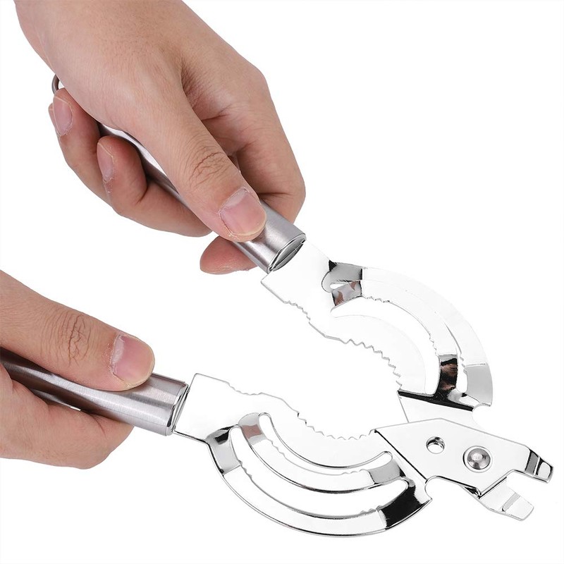 Multifunctional Stainless Steel Jar Opener, Manual Can Opener Adjustable Bottle