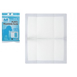 Superior White & Gray Puppy Training Pads - 40cm x 50cm (Pack of 6) - High Quality - Ideal for Puppies & Small Dogs