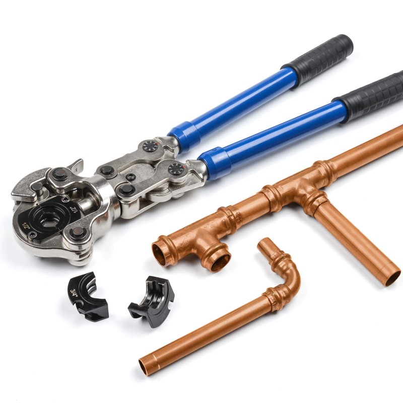 iCrimp Copper Pipe Pressing Tool Kit with Cutter&Deburring Tool for