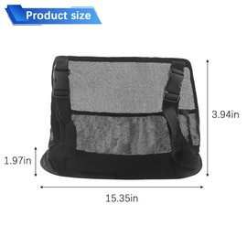 Sandfren Car Net Pocket Handbag Holder, Mesh Vehicle Driver Storage Organizer Bag Purse Holder Between Two Seat, Automotive Backseat Barrier for Kids Pets, Universal for Truck SUV Sedan