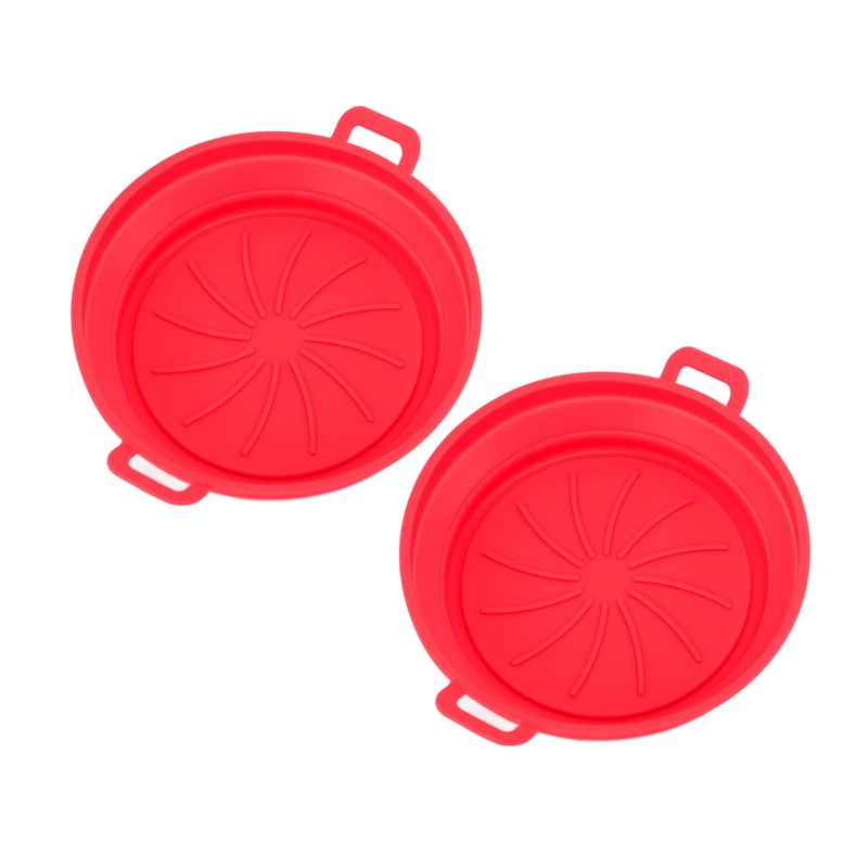 2 PCS Fryer Silicone Basket Nonstick Silicone Liners Fryer Pot
