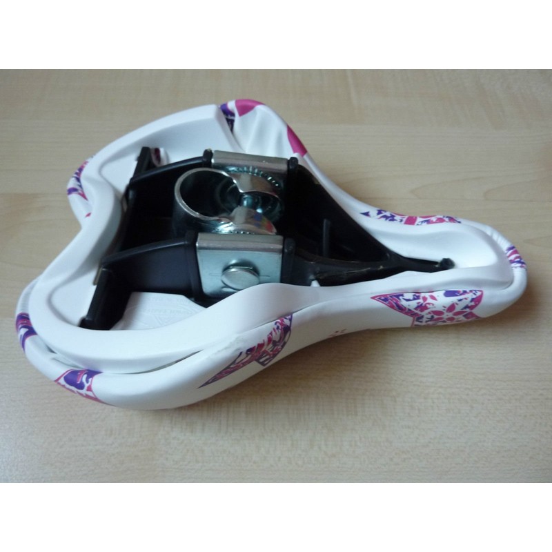 Selle Montegrappa Children's Saddle "OK-GO" White / Pink