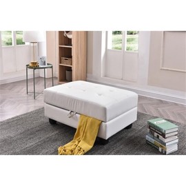 Glory Furniture G307-O Storage Ottoman, White