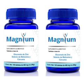 Suplemento Nutricional Magnium Selenio Cúrcuma Zinc Tabletas