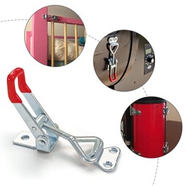 6 Pieces Latches Hardware GH-4001 Toggle Latch Toggle Clamps Draw Latch with 150kg Fixed Ability Suitable for Box Wardrobe Drawer Doors and Windows