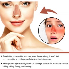 Easilydays 24 Pcs Nose Patch, Sun Protection Summer Nose Patch Outdoor Sunblock Guards Nose Cover UV Stickers for Sunscreen Golf Nose Bandage, for Men Women Exposure Tanning Outdoor Sports Accessories