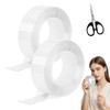 3 Rollos7M Cinta Doble Cara Extrafuerte,Reutilizable Nano Tape con tijeras,