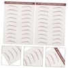 Minkissy Waterproof Eyebrow Stickers Temporary 3d Realistic for Eyebrow Women's