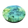 Marbled Ink with Blue and Green Blends Colorful Pattern
