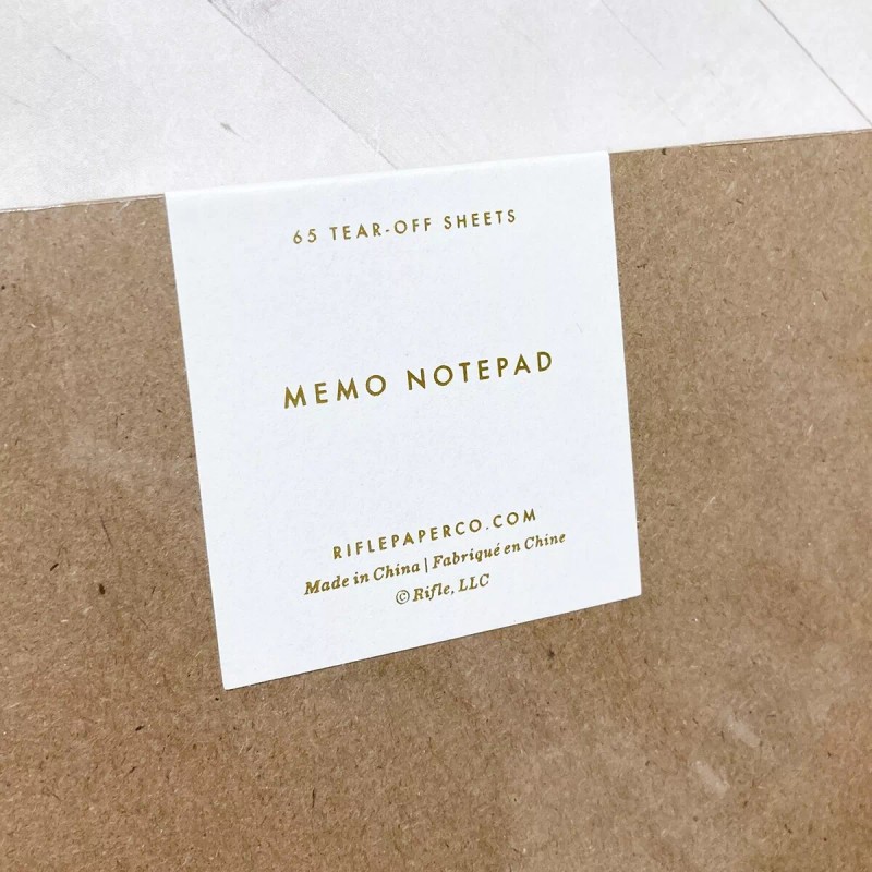 Rifle Paper Co Wildflowers Large Memo Notepad 9x6" Designer Floral